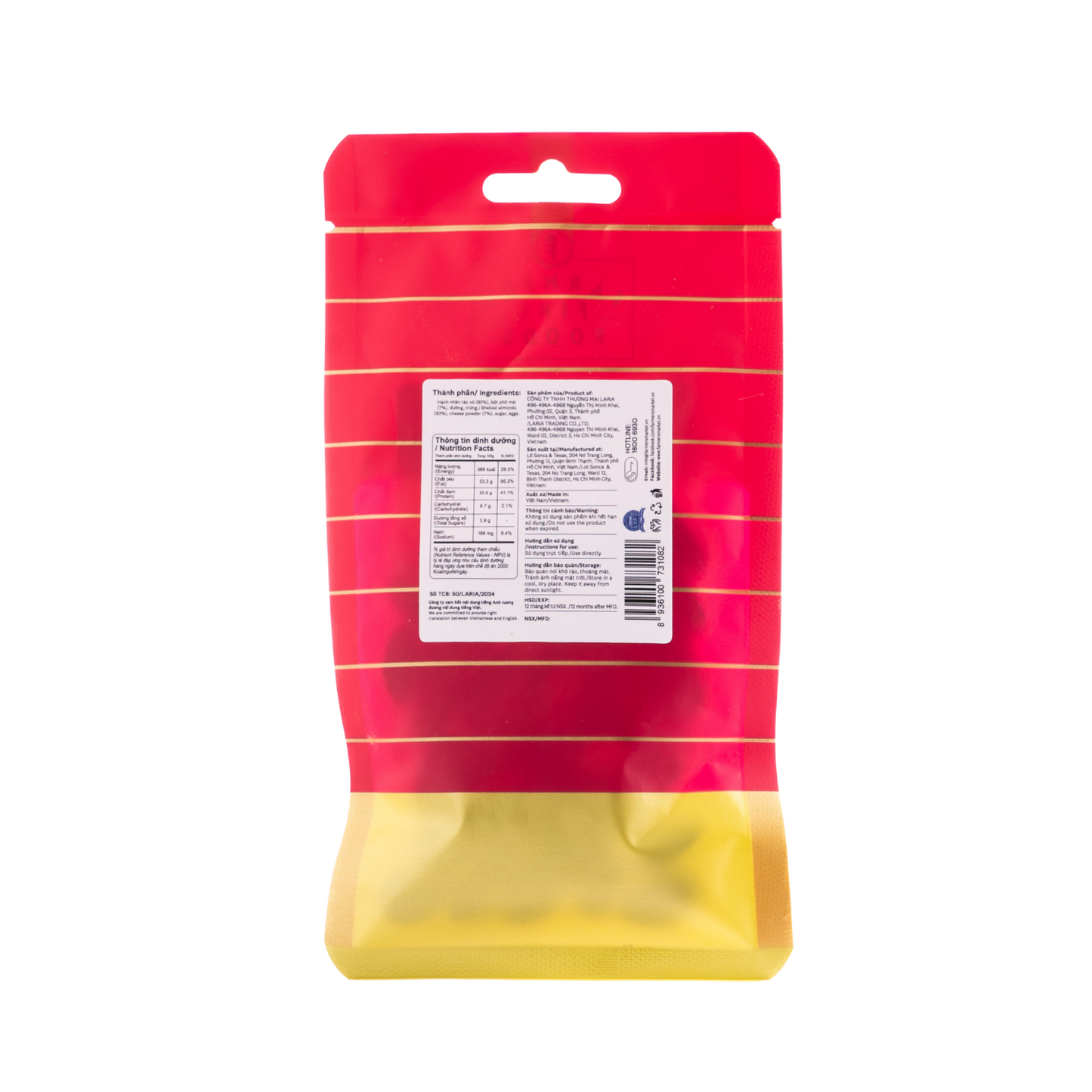 Hạnh nhân phô mai Farmers Fine Foods 35 g