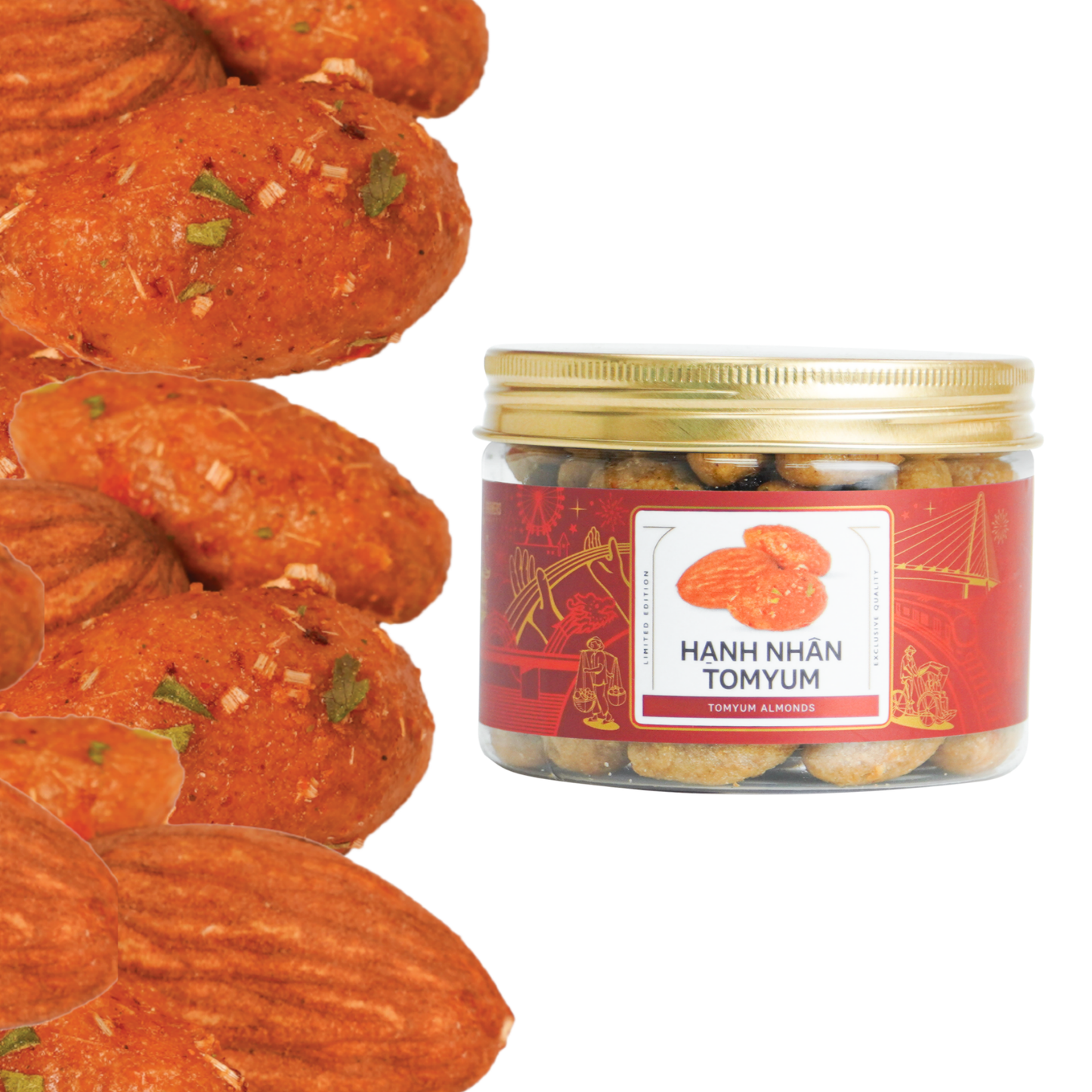 Hạnh nhân tomyum Farmers Fine Foods 140 g ( Hủ nhựa )