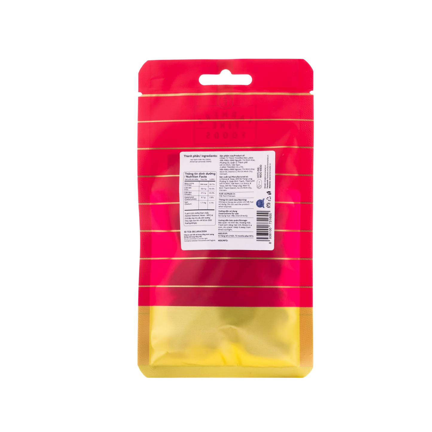 Hạt hạnh nhân mỹ Farmers Fine Foods 40 g