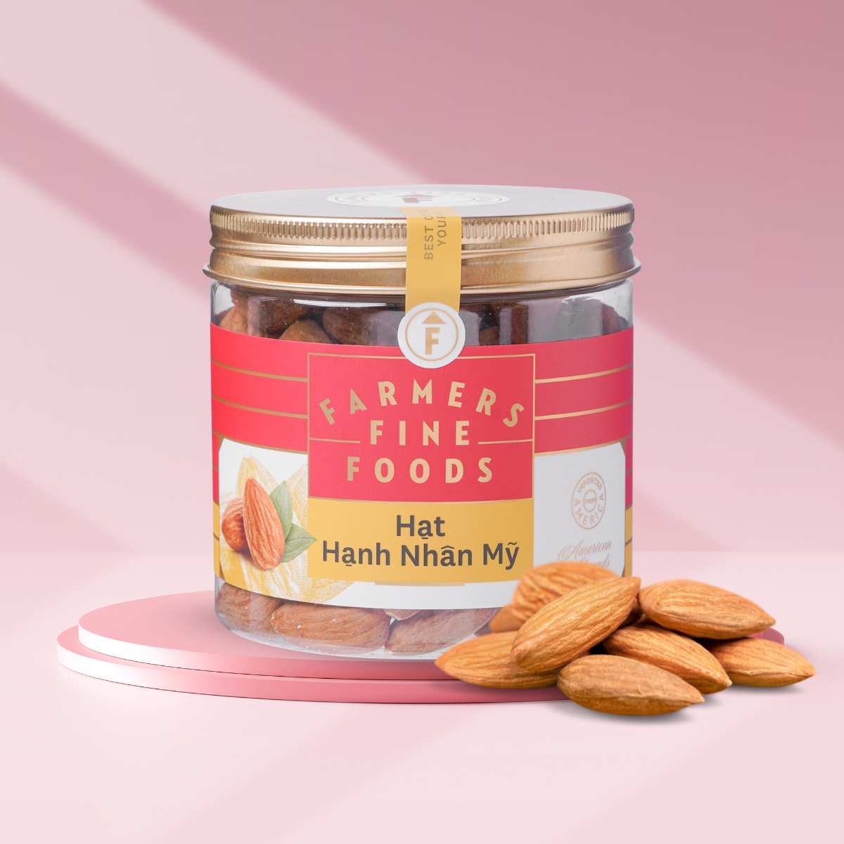 Hạt hạnh nhân mỹ Farmers Fine Foods 200G (Hũ)