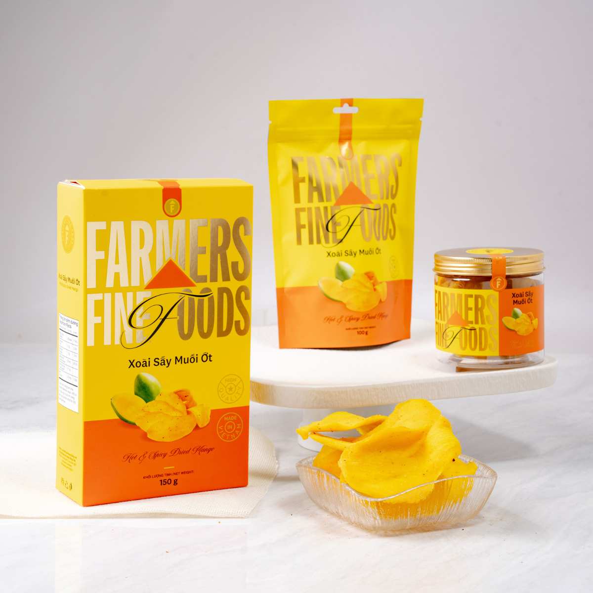 Xoài sấy muối ớt Farmers Fine Foods 150g/ Hộp