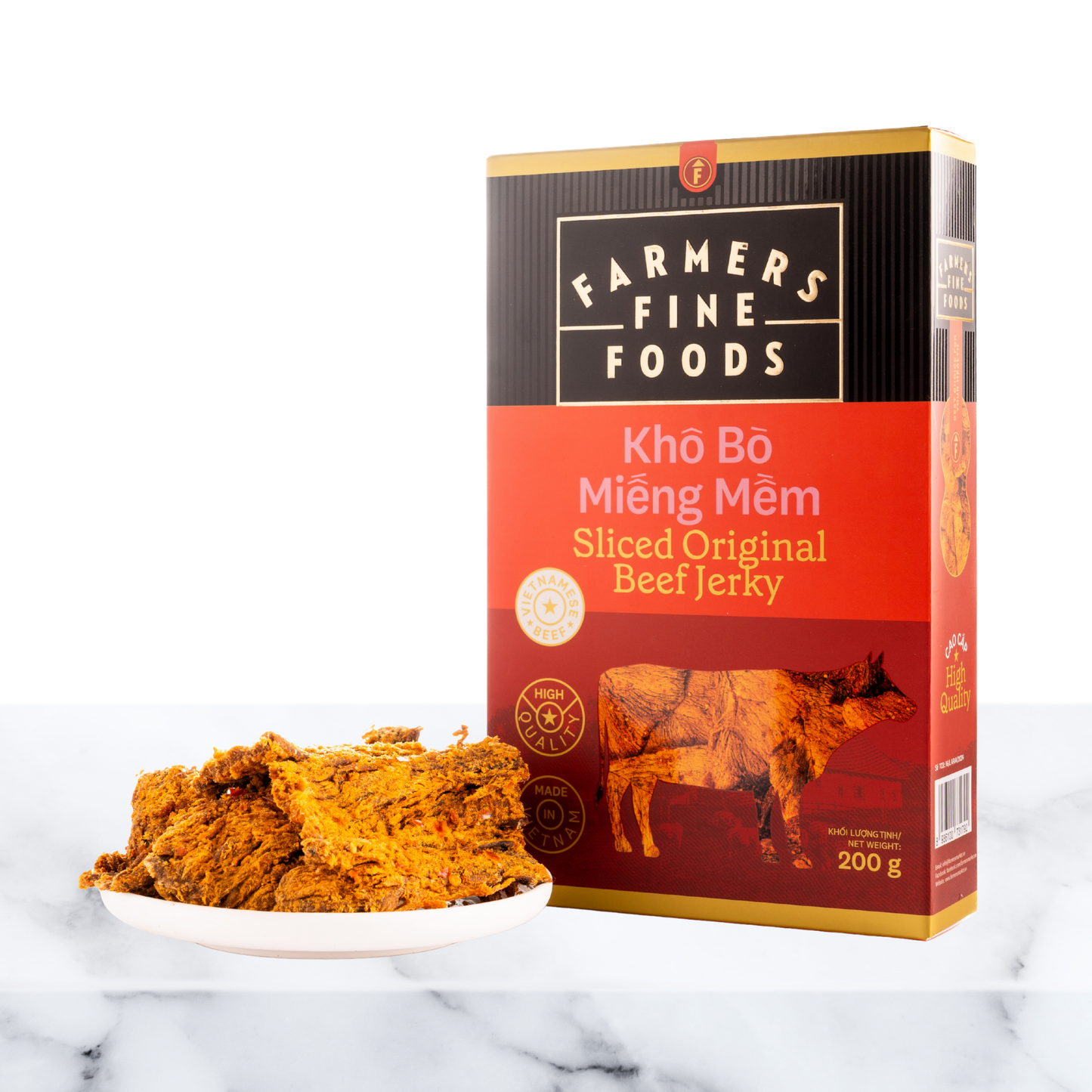 Khô bò miếng mềm Farmers Fine Foods 200G