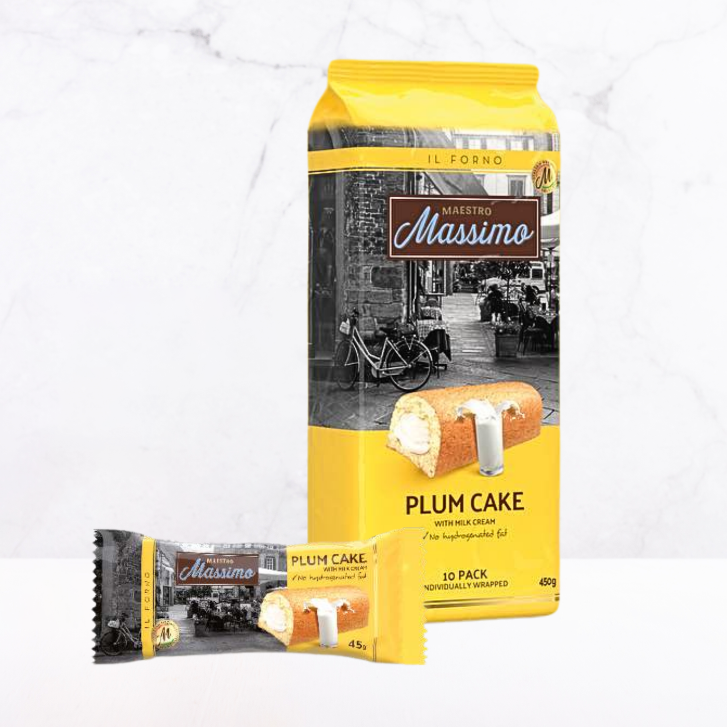 Bánh bông lan vị kem sữa Massimo 450 g