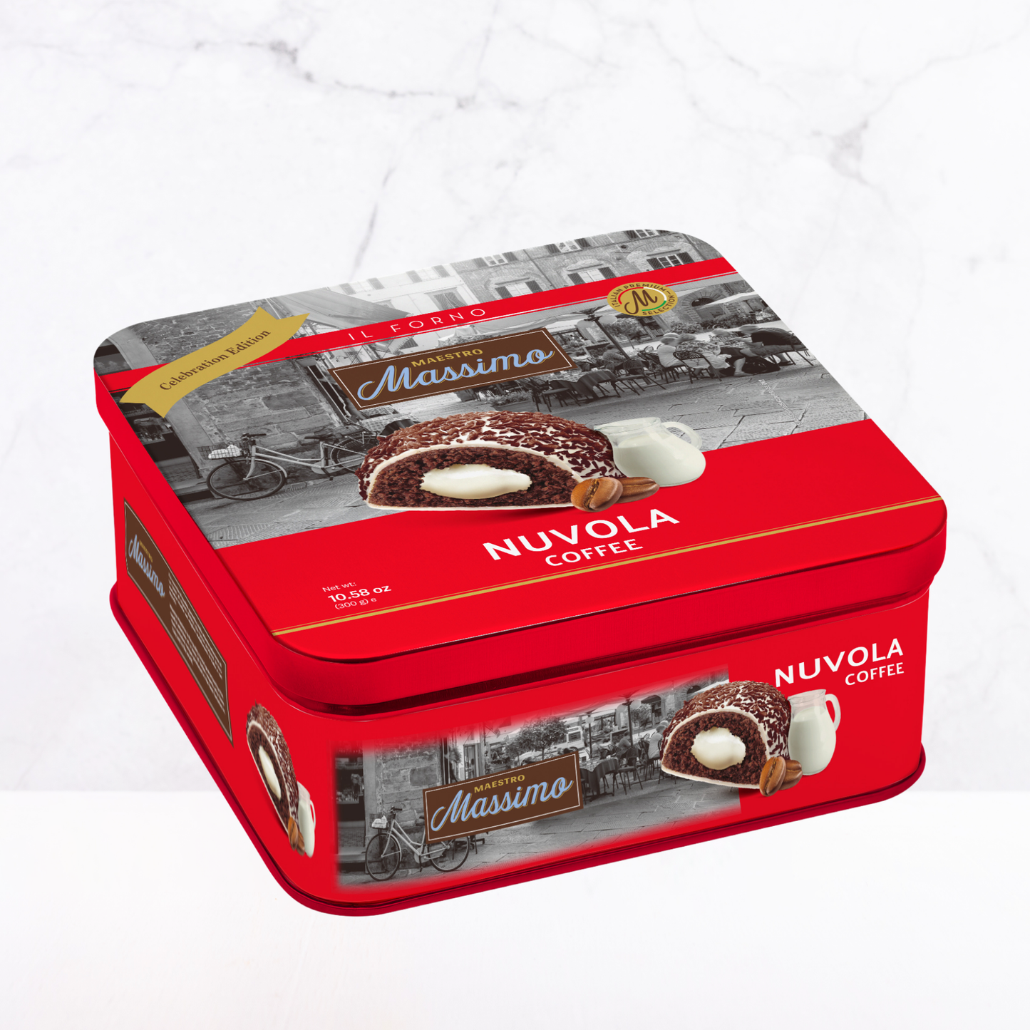 Bánh bông tuyết Vị cà phê Massimo 300g