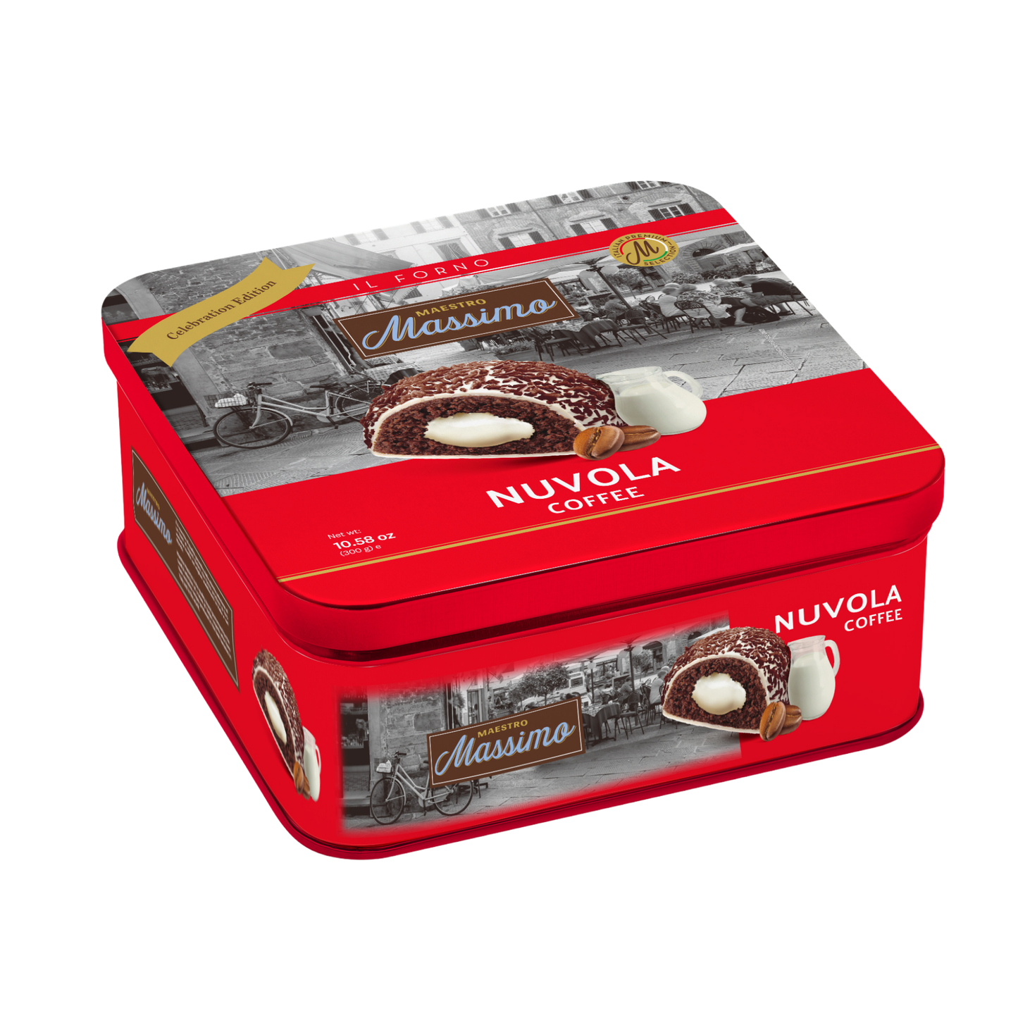 Bánh bông tuyết Vị cà phê Massimo 300g