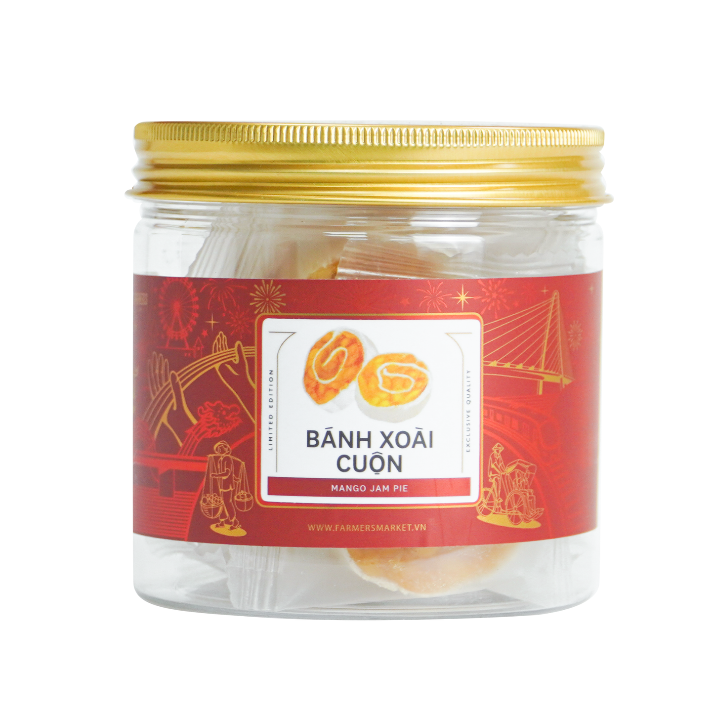 Bánh xoài cuộn Farmers Fine Foods 100 g ( Hủ nhựa )