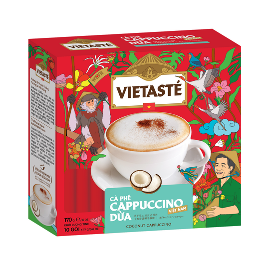 Cà phê Cappuccino dừa Vietasté 170G