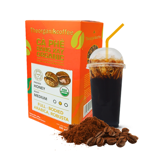 Cà phê Đậm Sâu ""Full Bodied"" rang xay Theorganikcoffee 250G