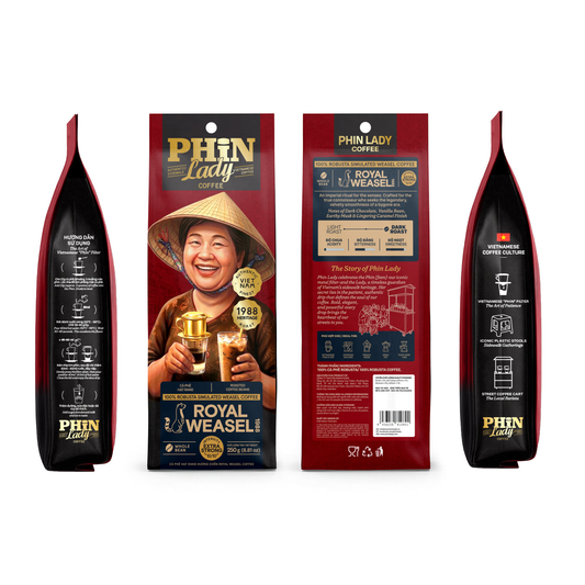 100% Robusta Simulated Weasel Coffee| Royal Weasel 1988 (Whole Bean)