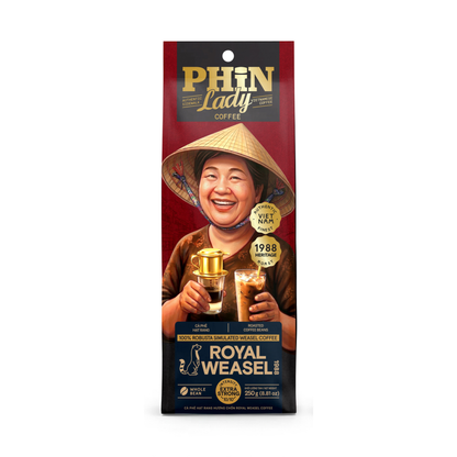 100% Robusta Simulated Weasel Coffee| Royal Weasel 1988 (Whole Bean)
