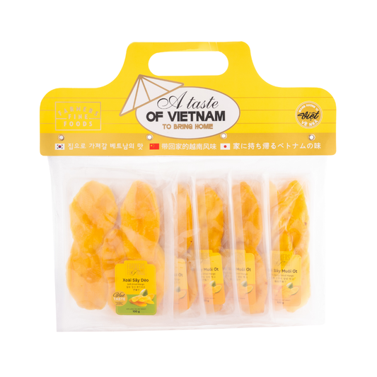 Combo 5 Túi (4 xoài sấy muối ớt - 1 xoài sấy dẻo) Farmers Fine Foods (100 g x 5)