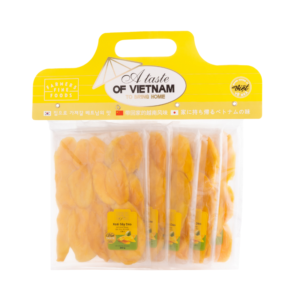 Combo 5 túi xoài sấy dẻo Farmers Fine Foods (250 g x 5)