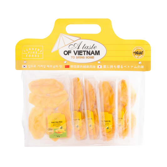 Combo 6 túi (5 xoài sấy muối ớt - 1 xoài sấy dẻo) Farrmers Fine Food (250 g x 6)