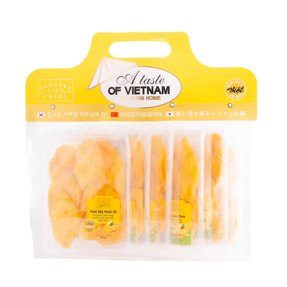 Combo 6 túi (5 xoài sấy dẻo - 1 xoài sấy muối ớt) Farmers Fine Foods (100 g x 6)