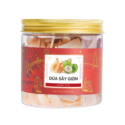Dừa sấy giòn Farmers Fine Foods 100 g ( Hủ nhựa )