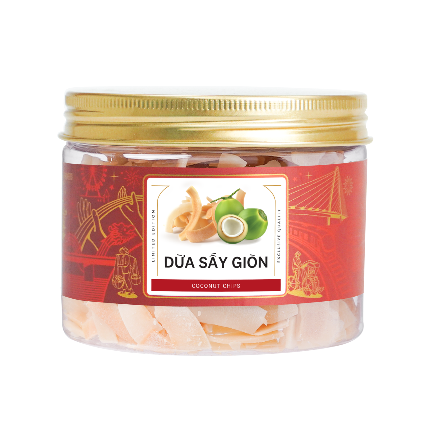 Dừa sấy giòn Farmers Fine Foods 50 g ( Hủ nhựa )
