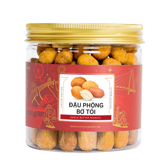 Đậu phộng vị bơ tỏi Farmers Fine Foods 160 g ( Hủ nhựa )