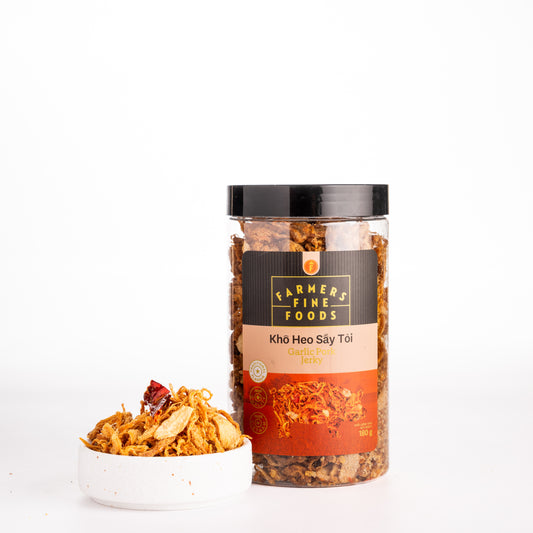 Khô heo sấy tỏi Farmers Fine Foods 180G