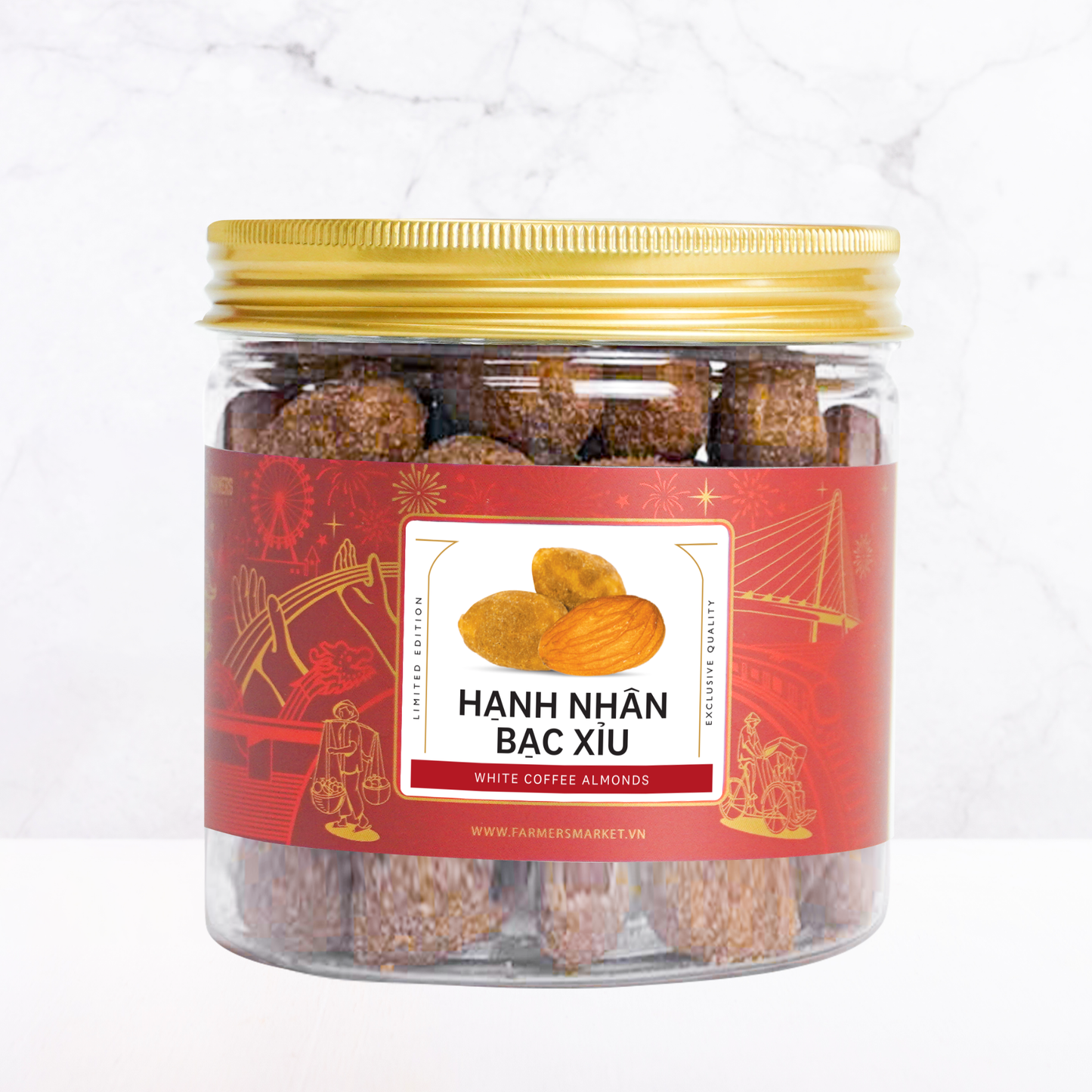 Hạnh nhân bạc xỉu Farmers Fine Foods 170 g ( Hủ nhựa )