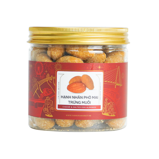 Hạnh nhân phô mai trứng muối Farmers Fine Foods 170 g ( Hủ nhựa )