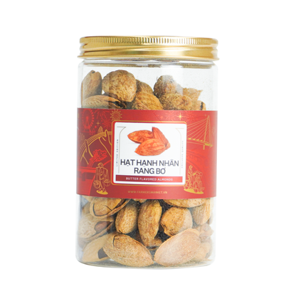 Hạnh nhân rang bơ Farmers Fine Foods 140 g ( Hủ nhựa )