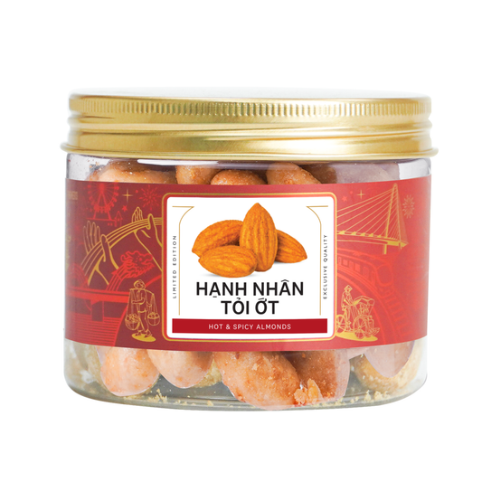 Hạnh nhân tỏi ớt sấy Farmers Fine Foods 140 g ( Hủ nhựa )