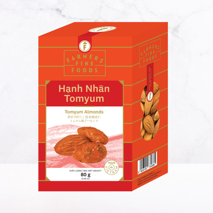 Hạnh nhân tomyum Farmers Fine Foods 80 g (Hộp giấy)