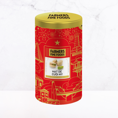 Hạt dẻ cười mỹ Farmers Fine Foods 160 g (Hộp thiếc)