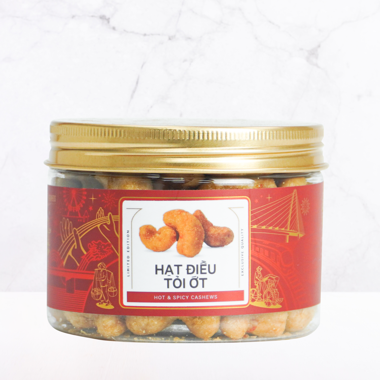 Hạt điều tỏi ớt Farmers Fine Foods 140 g ( Hủ nhựa )