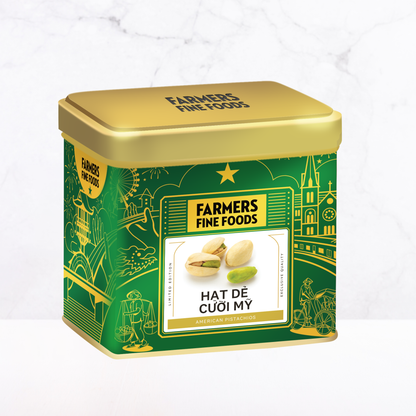 Hạt dẻ cười Mỹ Farmers Fine Foods 100 g (Hộp thiếc)