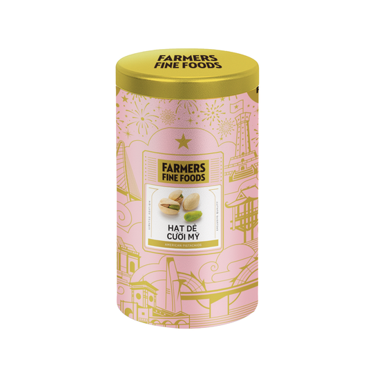 Hạt dẻ cười mỹ Farmers Fine Foods 160 g (Hộp thiếc)