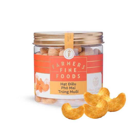 Hạt điều phô mai trứng muối Farmers Fine Foods 170 g