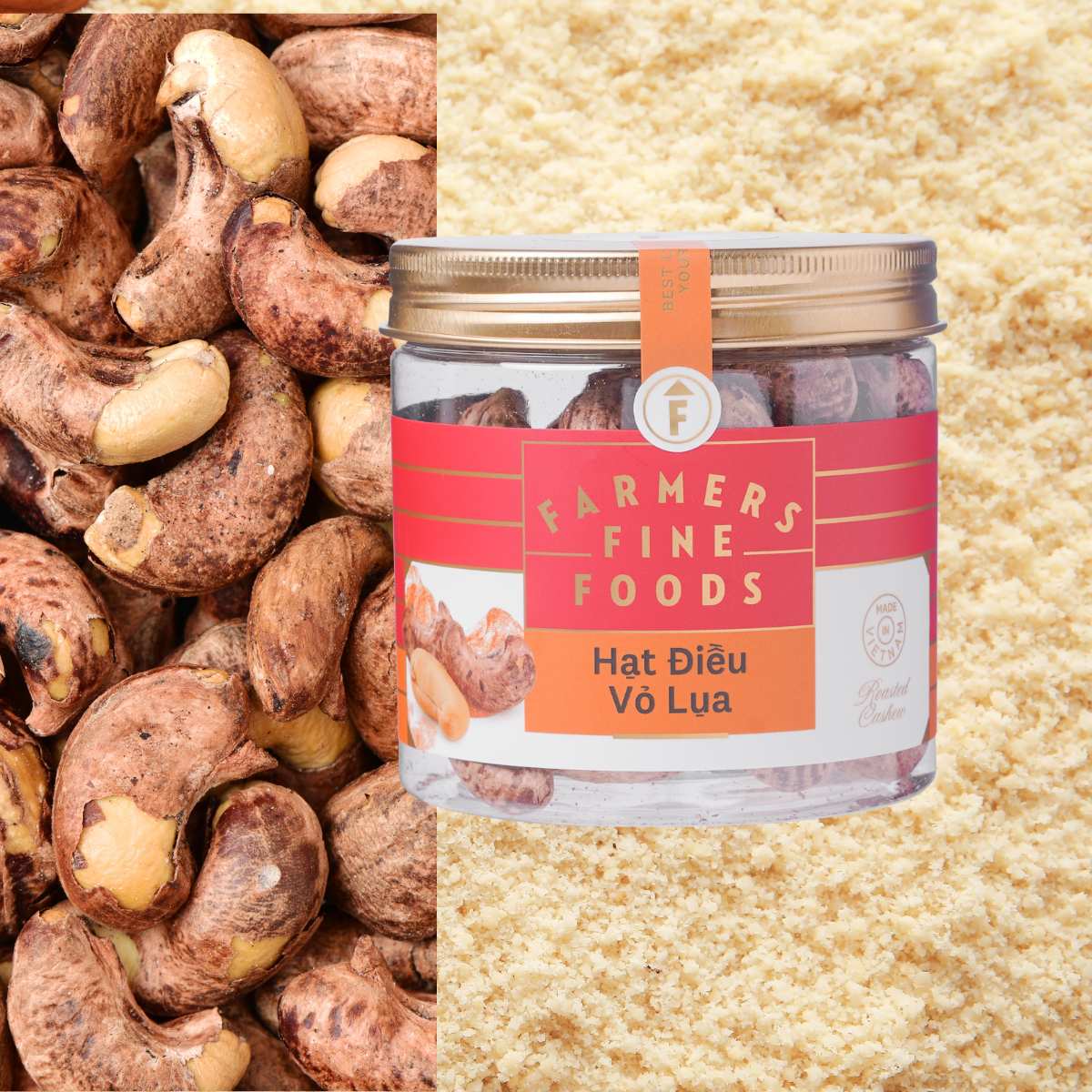 Hạt điều vỏ lụa Farmers Fine Foods 150 g