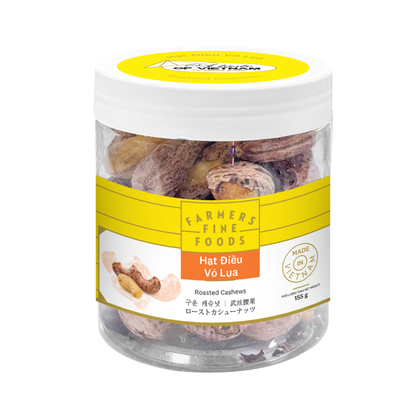 Hạt điều vỏ lụa Farmers Fine Foods 155 g ( Hủ nhựa )
