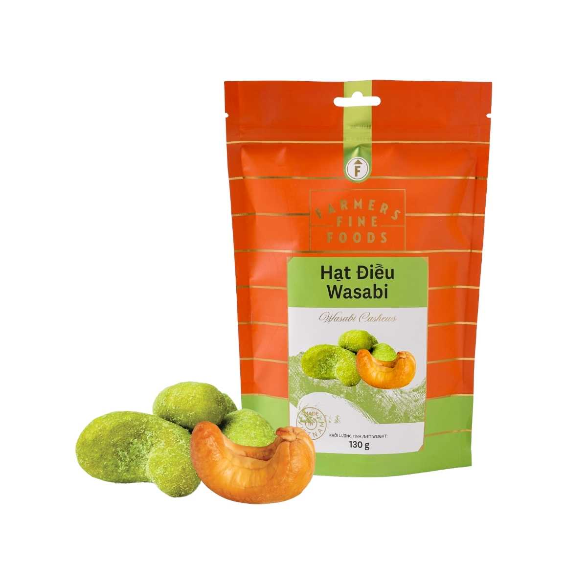 Hạt điều wasabi Farmers Fine Foods 130 g