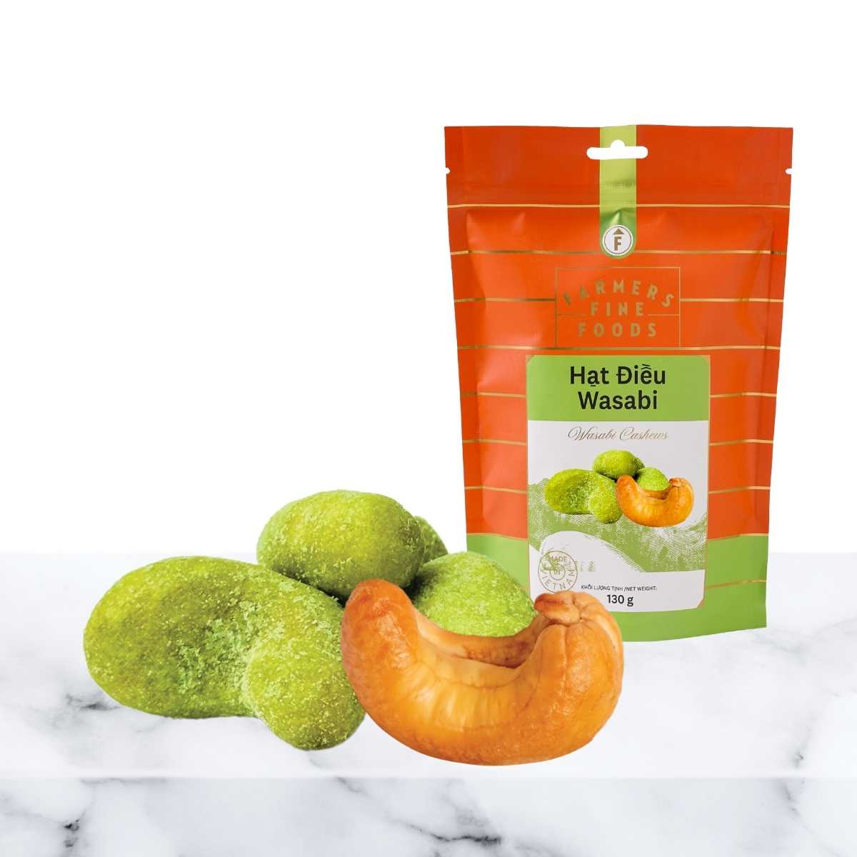 Hạt điều wasabi Farmers Fine Foods 130 g