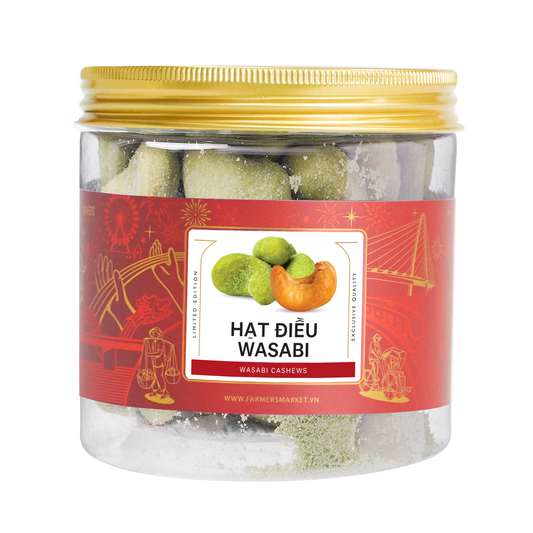 Hạt điều wasabi Farmers Fine Foods 170 g ( Hủ nhựa )