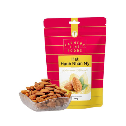 Hạt hạnh nhân mỹ Farmers Fine Foods 180g