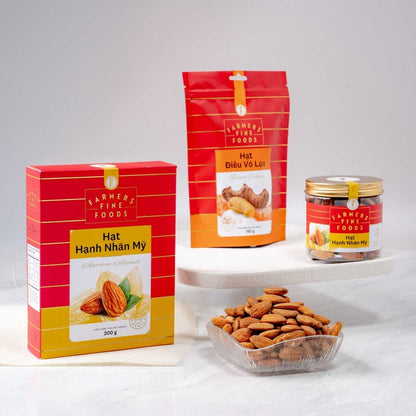 Hạt hạnh nhân mỹ Farmers Fine Foods 180g