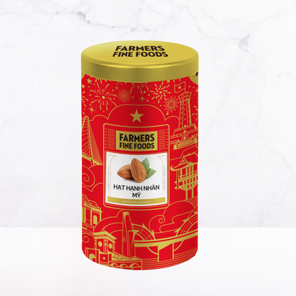 Hạt hạnh nhân mỹ Farmers Fine Foods 180 g (Hộp thiếc)