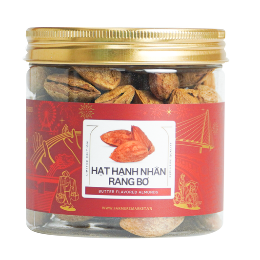 Hạt hạnh nhân rang bơ Farmers Fine Foods 140 g ( Hủ nhựa )