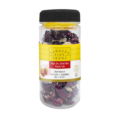 Hạt óc chó đỏ tách vỏ Farmers Fine Foods 180 g ( Hủ nhựa )