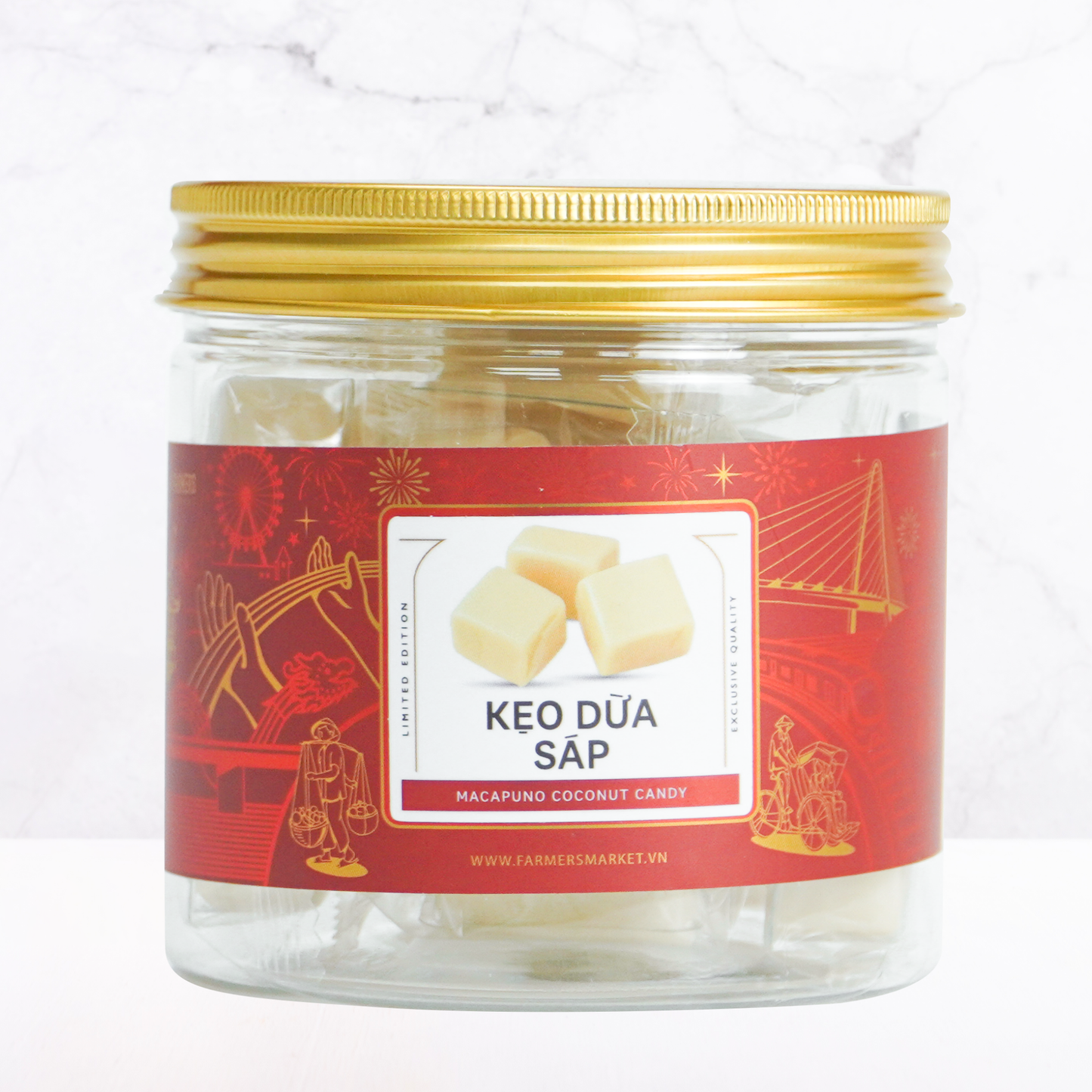 Kẹo dừa sáp Farmers Fine Foods 110 g ( Hủ nhựa )