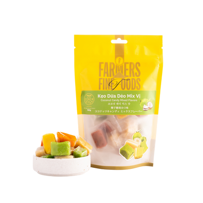 Kẹo dừa dẻo mix vị Farmers Fine Foods túi 120 g