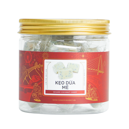Kẹo dừa mè Farmers Fine Foods 110 g ( Hủ nhựa )
