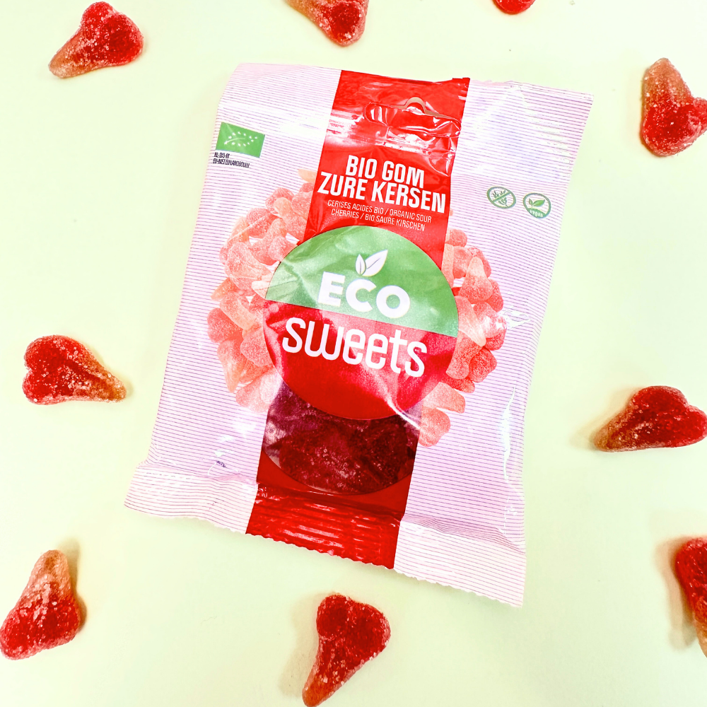 Kẹo dẻo hữu cơ vị cherry chua ECO Sweets 75 g