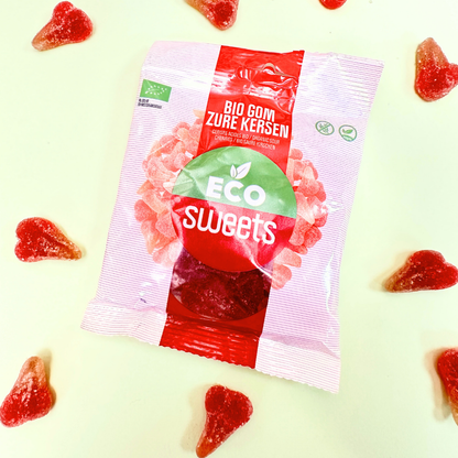 Kẹo dẻo hữu cơ vị cherry chua ECO Sweets 75 g