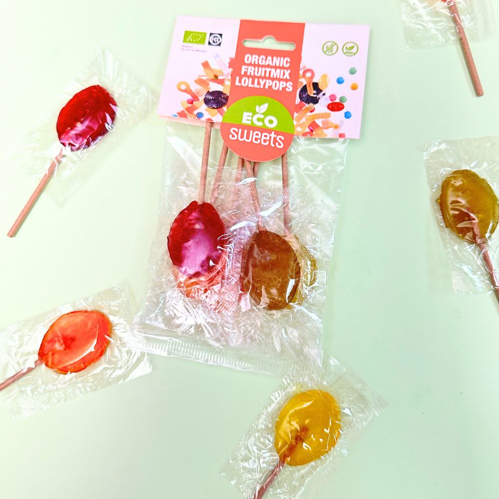 Kẹo mút hữu cơ vị trái cây hỗn hợp ECO Sweets 50 g