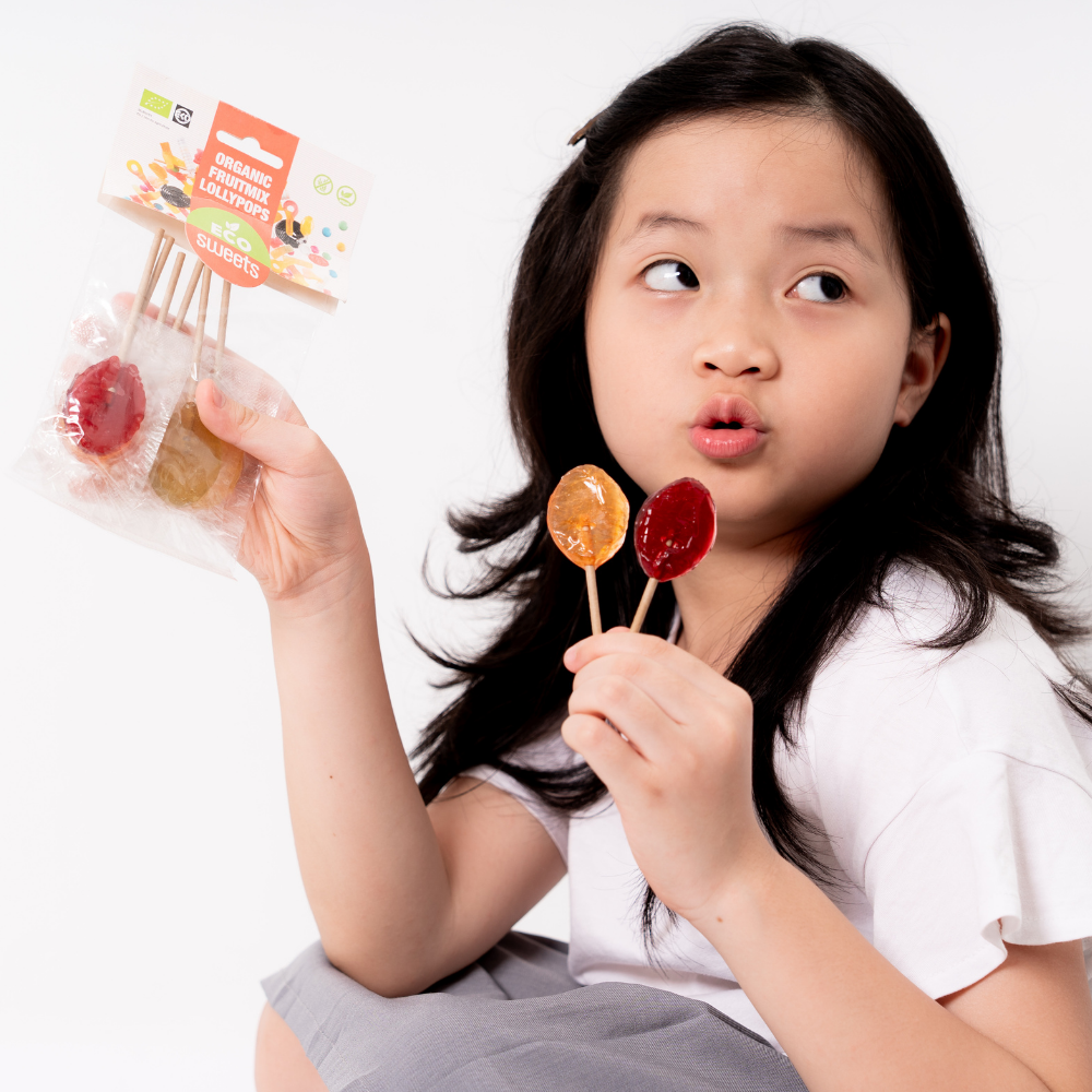 Kẹo mút hữu cơ vị trái cây hỗn hợp ECO Sweets 50 g