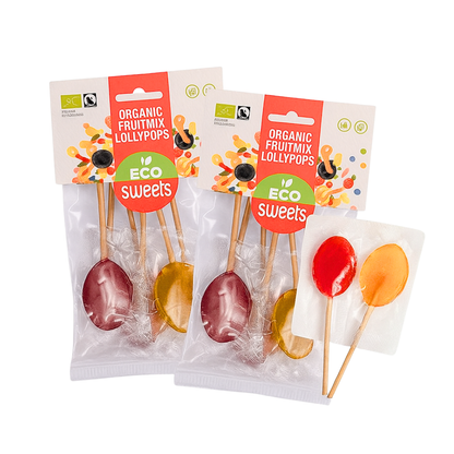 Kẹo mút hữu cơ vị trái cây hỗn hợp ECO Sweets 50 g